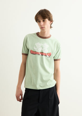20/-Jersey RINGER T-Shirt ("K" BEAR)