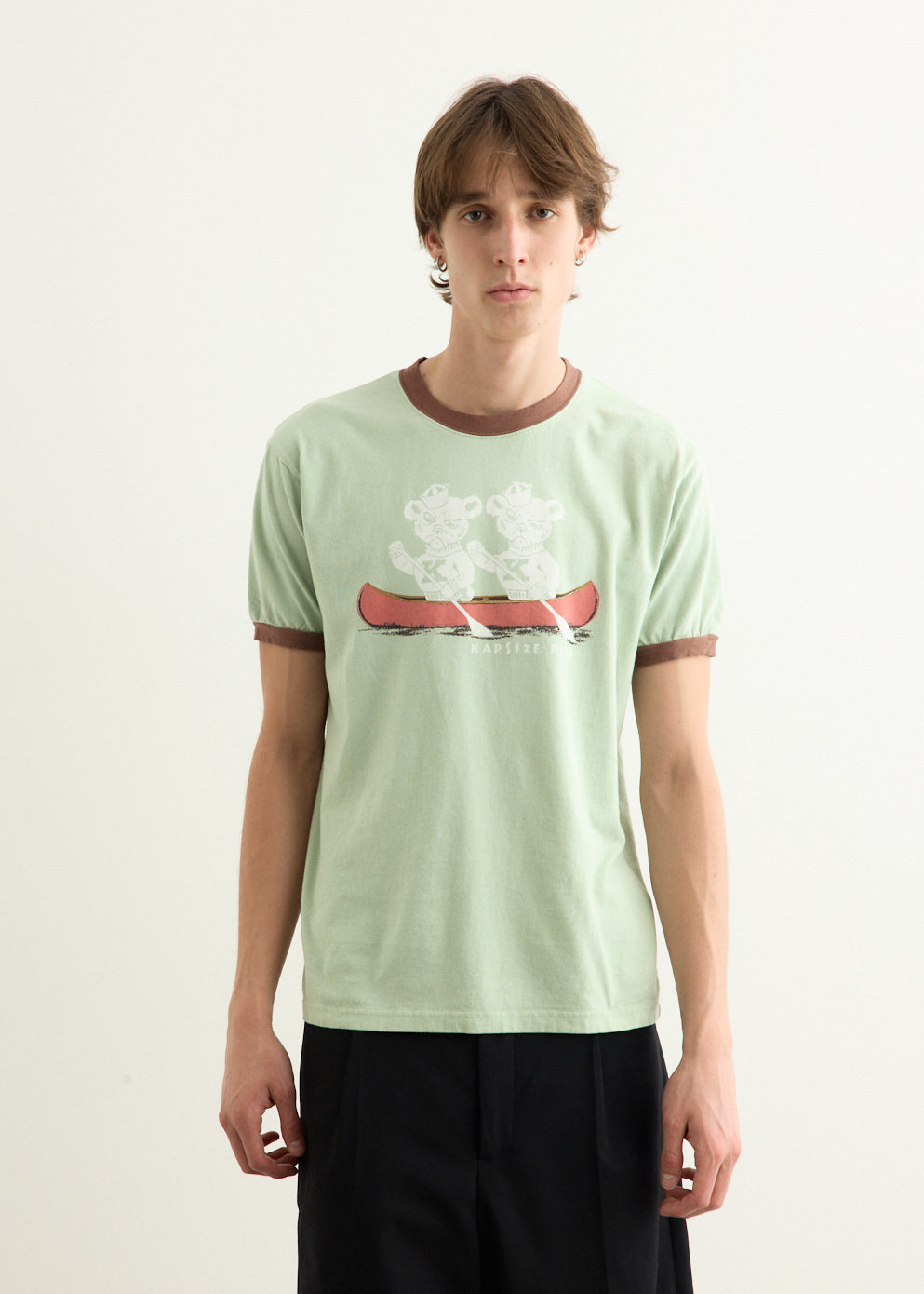 20/-Jersey RINGER T-Shirt ("K" BEAR)