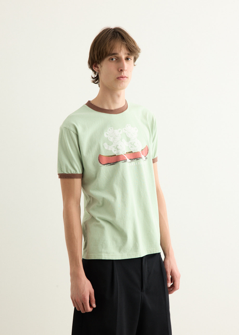 20/-Jersey RINGER T-Shirt ("K" BEAR)
