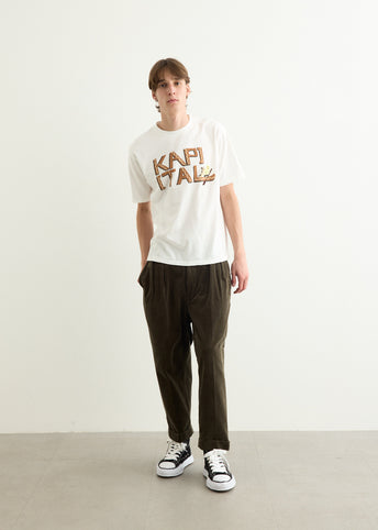 2 Pleats Tapered Corduroy Pants