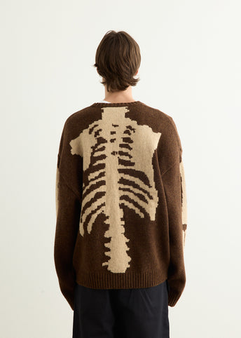 5G Wool BONE Crew Sweater