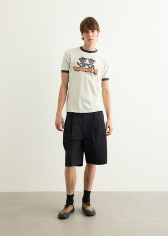 20/-Jersey RINGER T-Shirt ("K" BEAR)