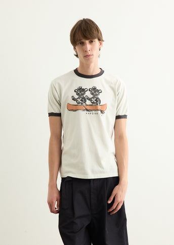20/-Jersey RINGER T-Shirt ("K" BEAR)