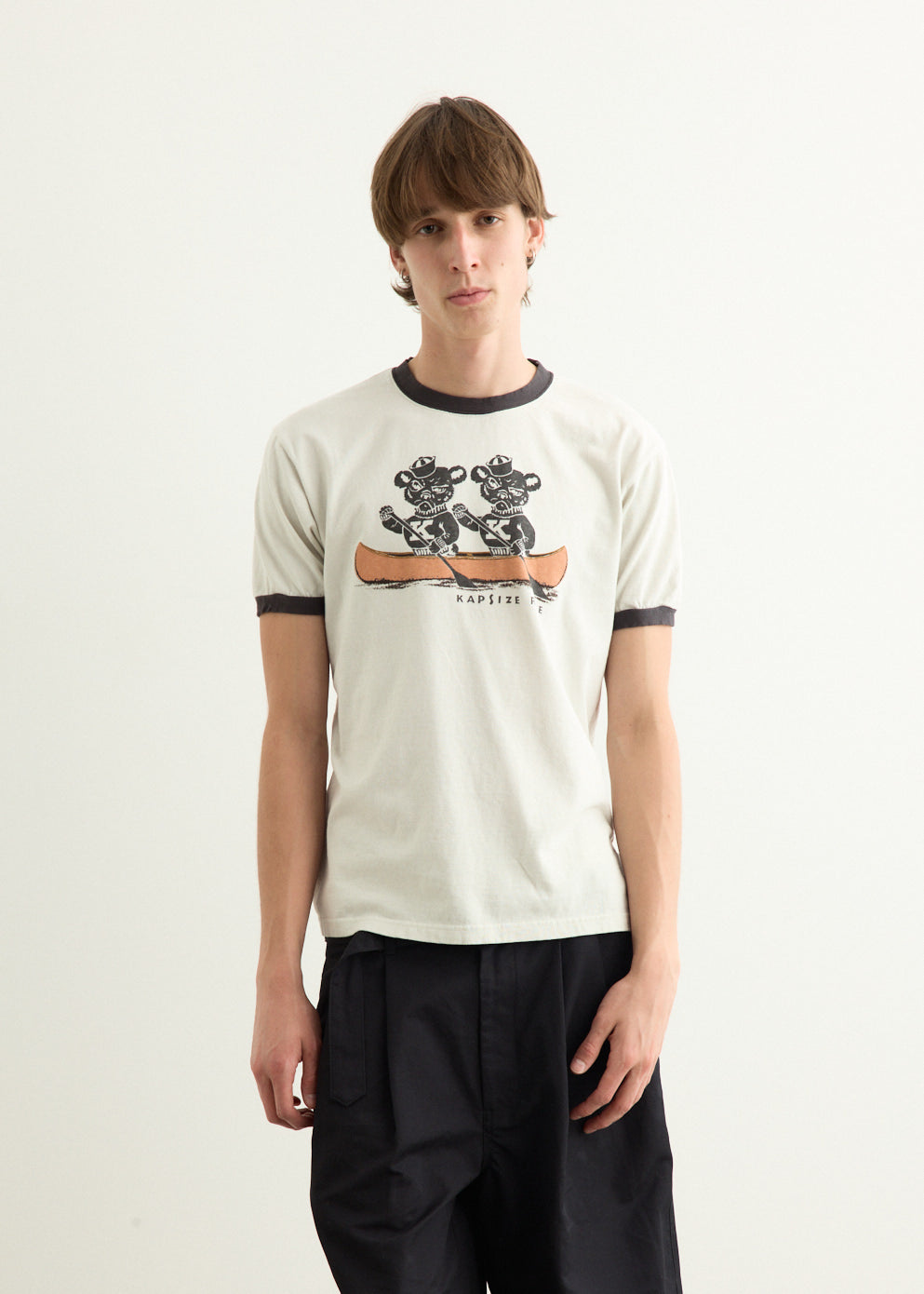 20/-Jersey RINGER T-Shirt ("K" BEAR)