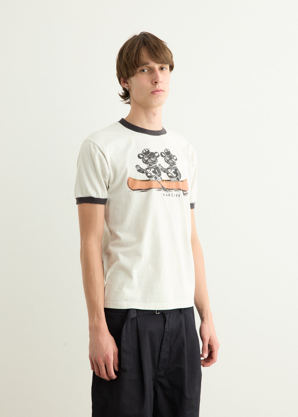 20/-Jersey RINGER T-Shirt ("K" BEAR)