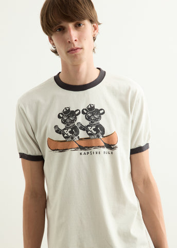 20/-Jersey RINGER T-Shirt ("K" BEAR)