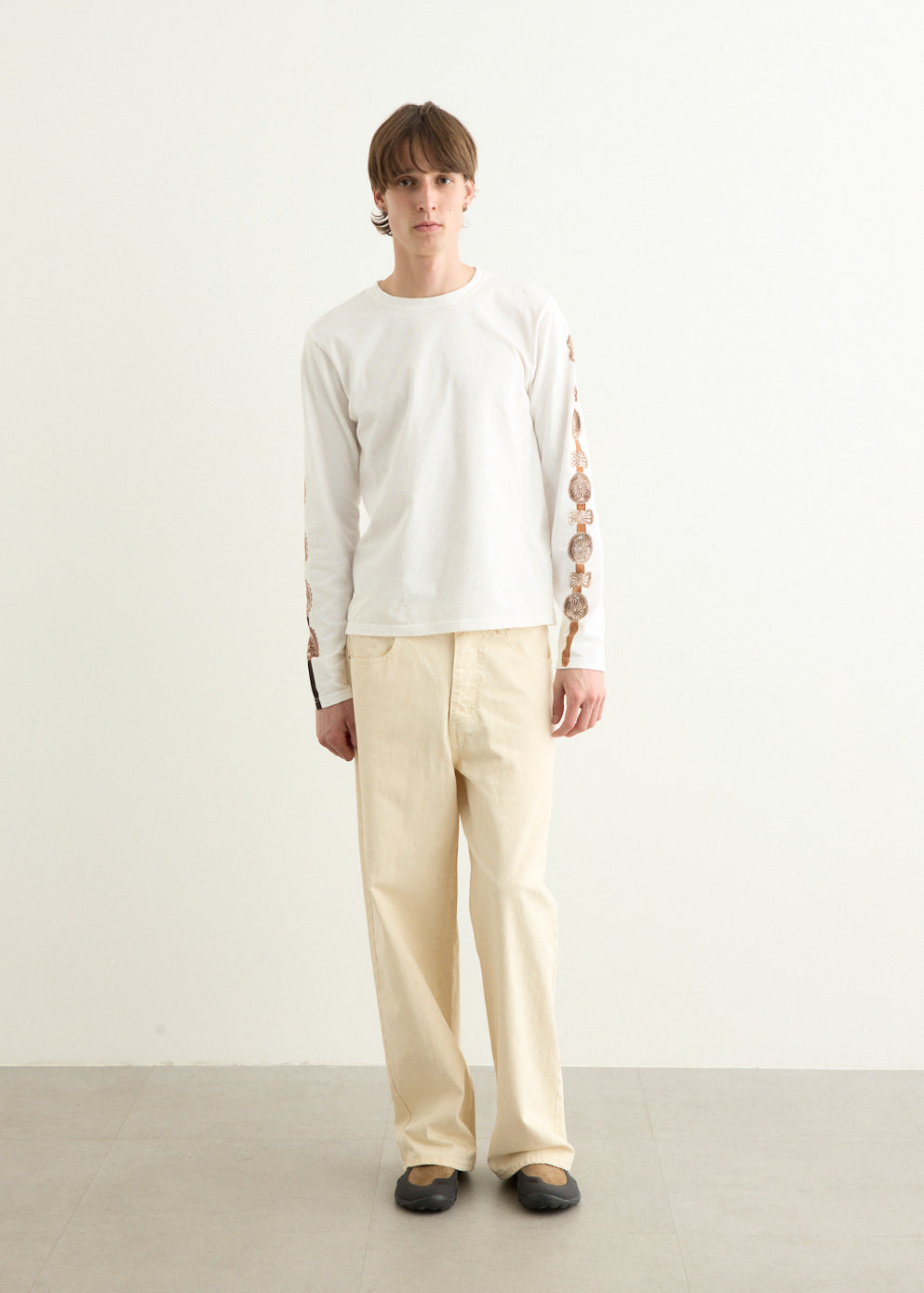 Jersey Crew Long Sleeve T-Shirt (Concho Belt Sleeve)
