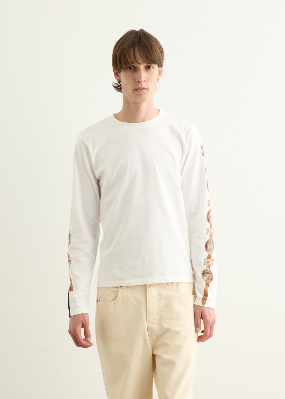 Jersey Crew Long Sleeve T-Shirt (Concho Belt Sleeve)