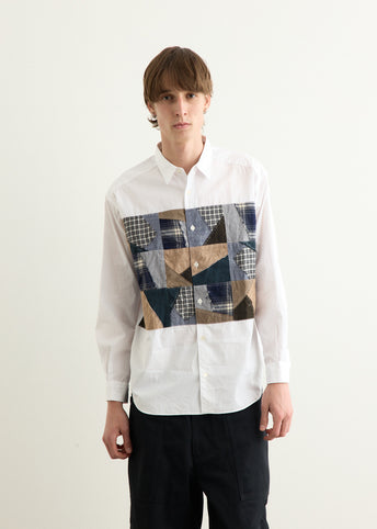 Cotton Oxford Multi Fabrics Shirt