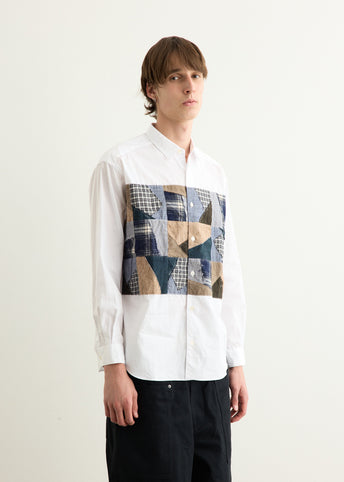 Cotton Oxford Multi Fabrics Shirt