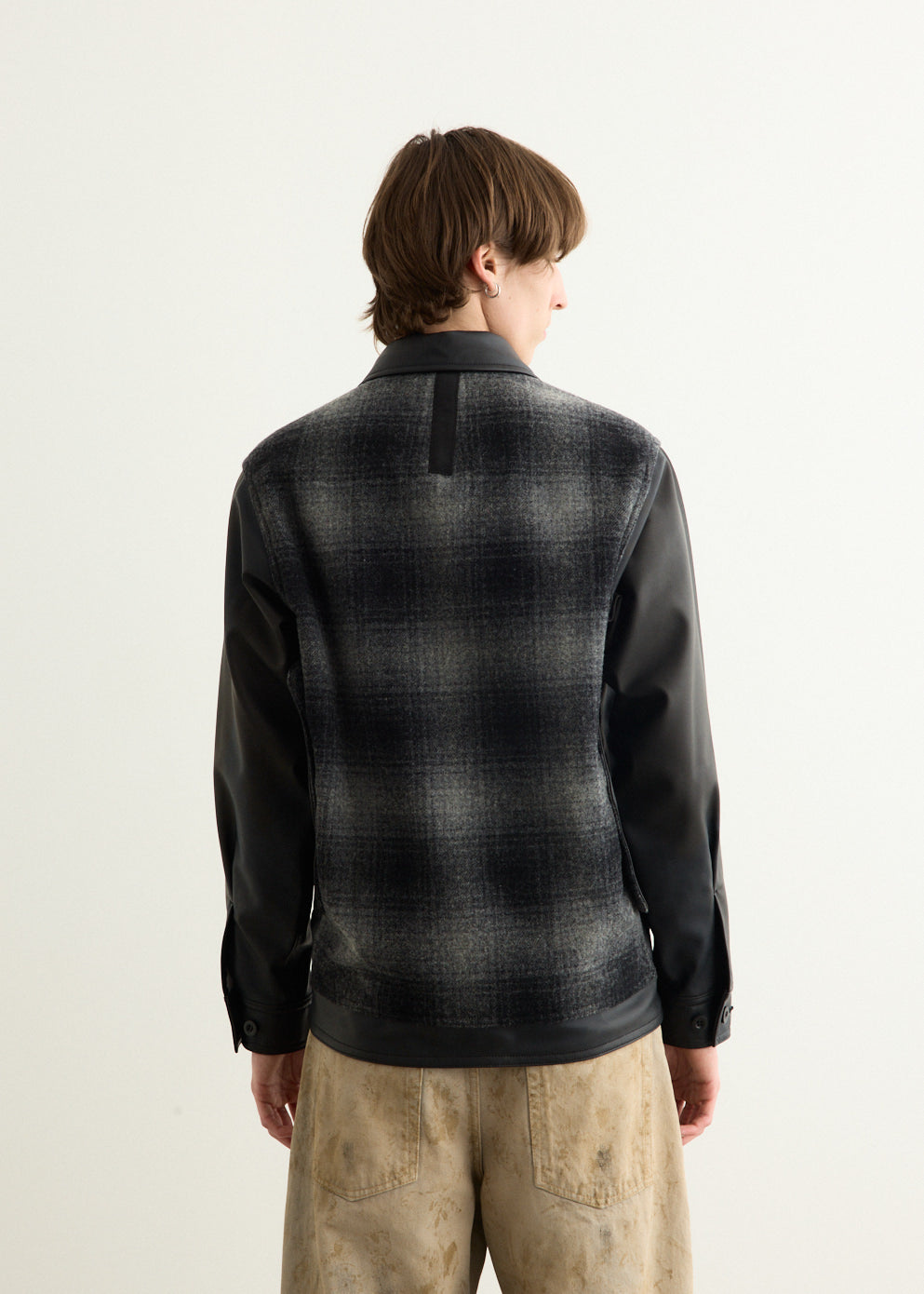 Filson Synthetic Leather x Wool Moss Jacket