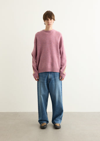 5G Wool BONE Crew Sweater