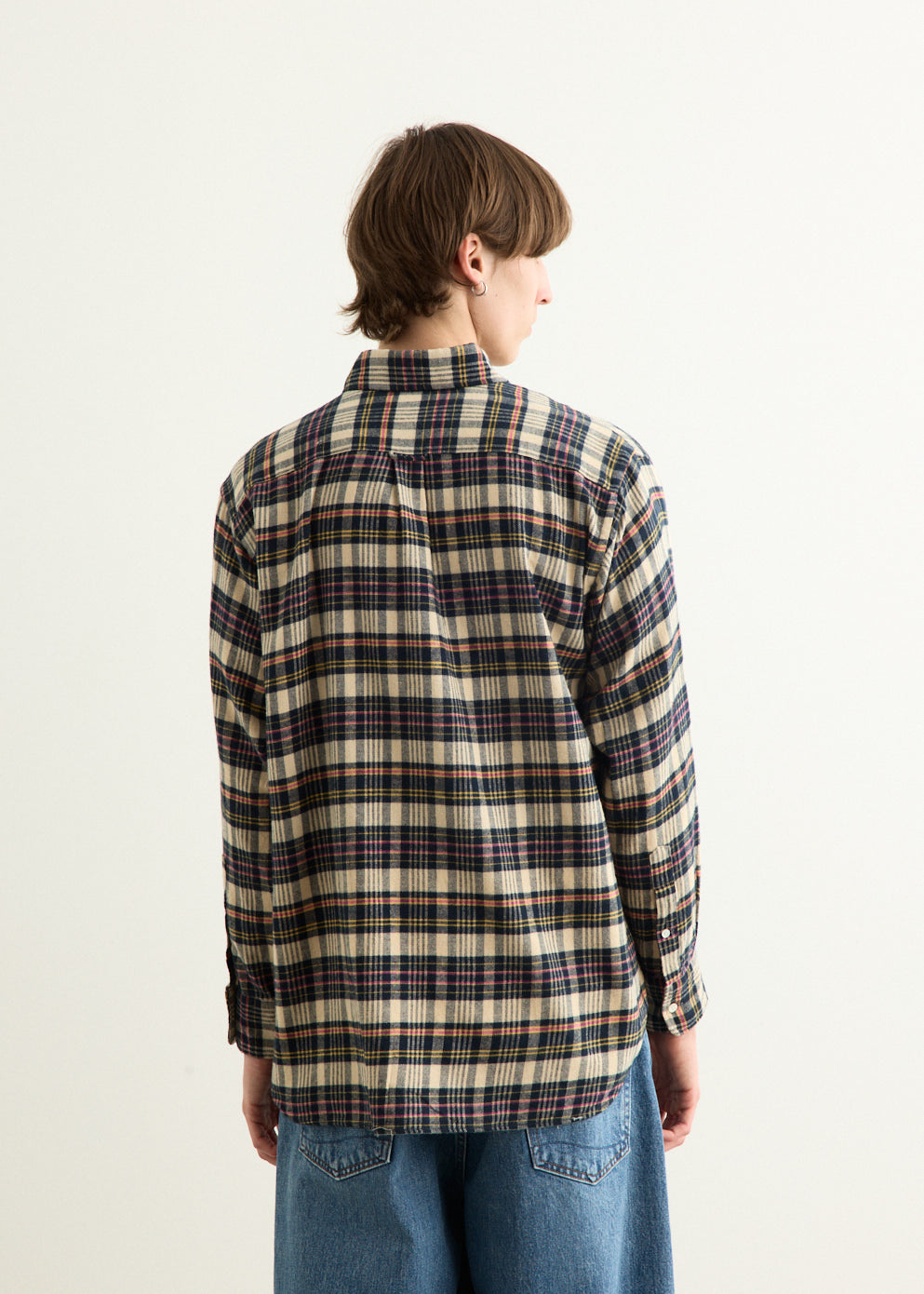 B.D. Classic-Fit Indian Flannel Plaid Shirt
