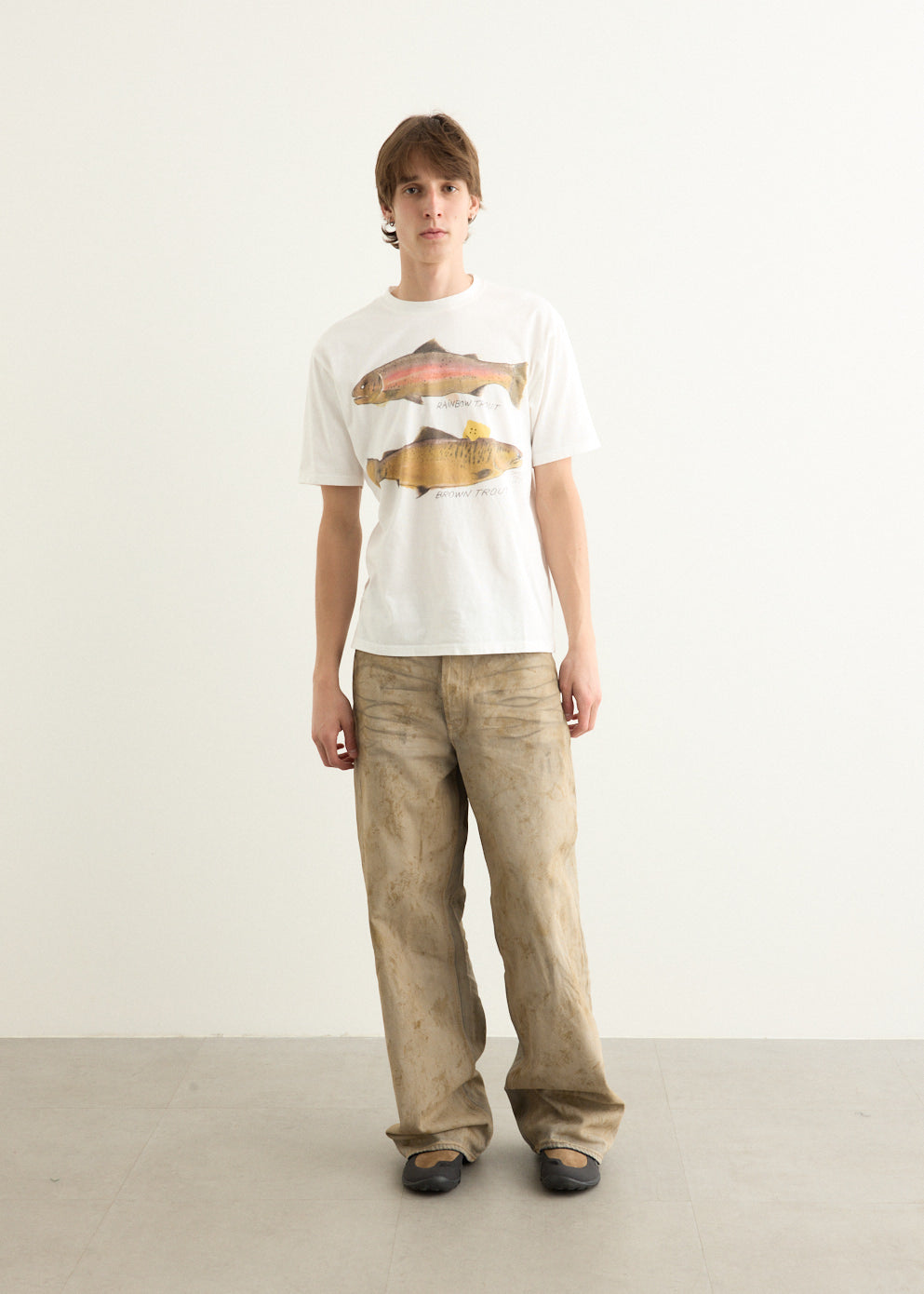 20/-Jersey Crew T-Shirt (Two Trouts PECKISH RAINBOWY)