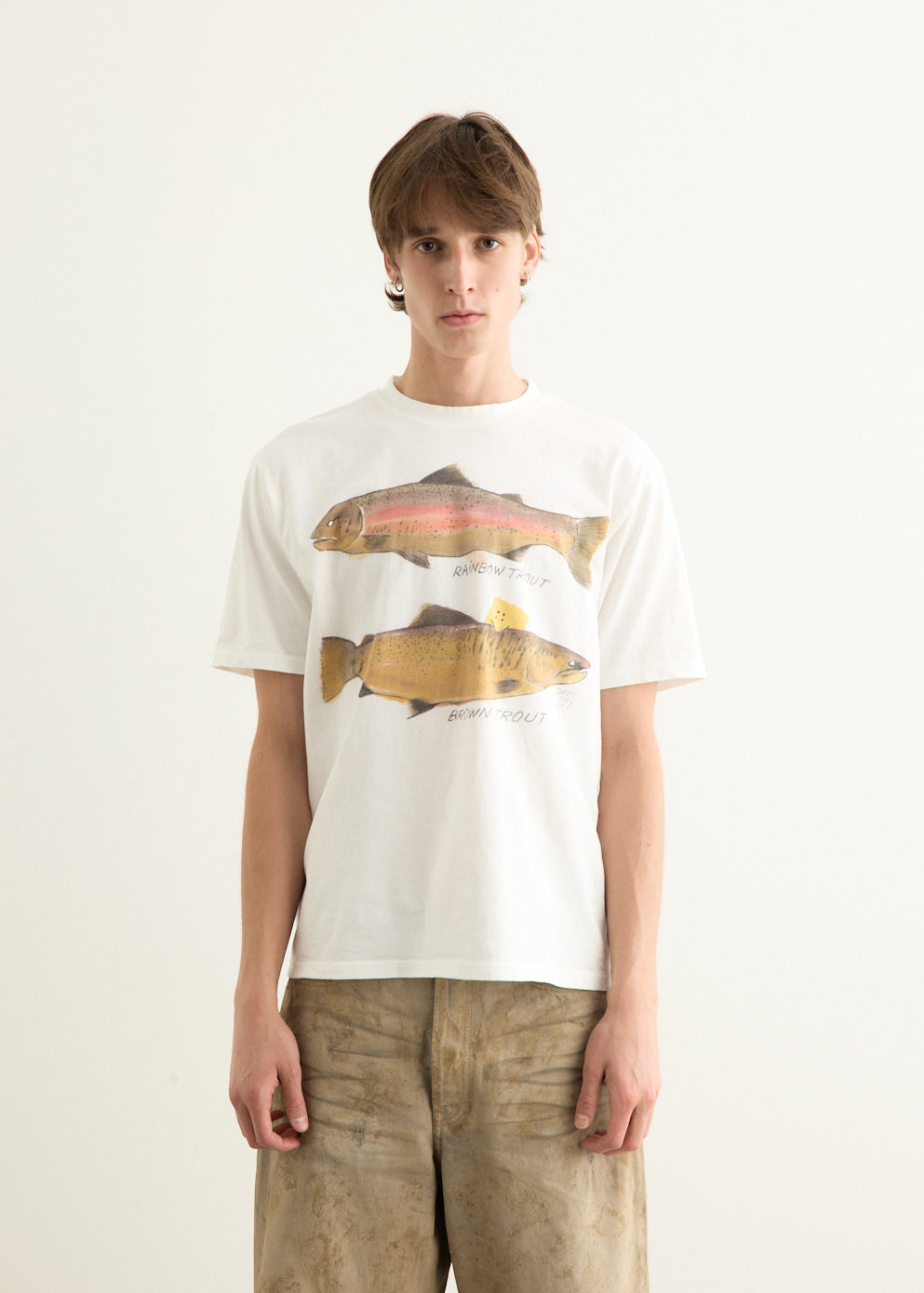 20/-Jersey Crew T-Shirt (Two Trouts PECKISH RAINBOWY)