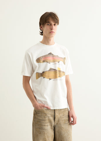 20/-Jersey Crew T-Shirt (Two Trouts PECKISH RAINBOWY)