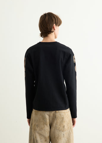 Dense Jersey Crew Long Sleeve T-Shirt (Concho Belt Sleeve)