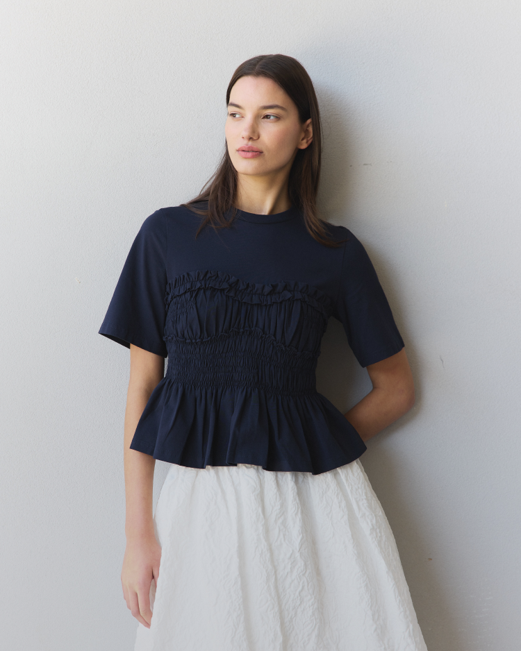 Step into the season with new arrivals from brands including Damson Madder, Acne Studios, Ganni, Needles and more.