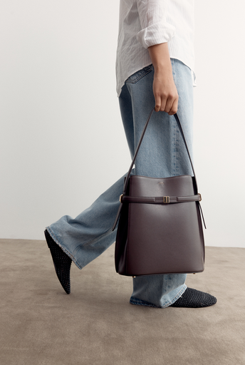 Belted Bucket Bag