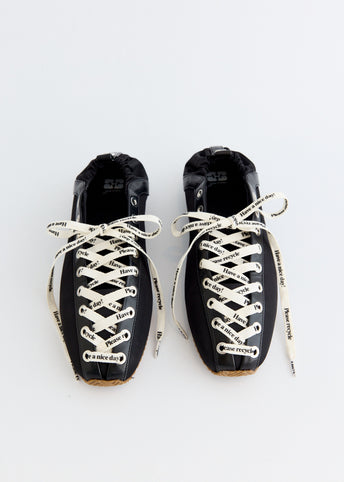 Lace Up Sporty Ballerinas