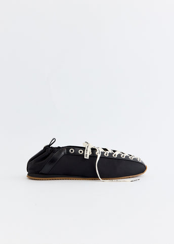 Lace Up Sporty Ballerinas