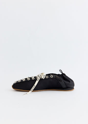 Lace Up Sporty Ballerinas