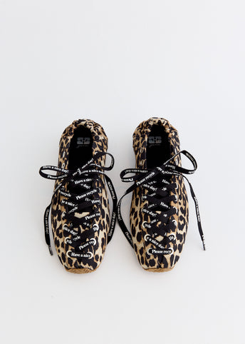 Lace Up Sporty Ballerinas