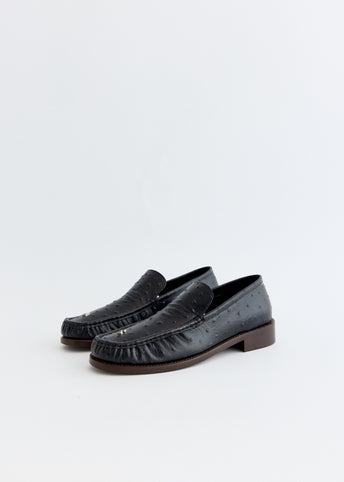 Boafer Light Ostrich Loafers