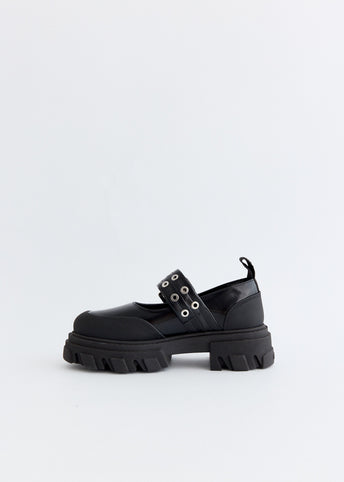 Cleated Ballerina Box Oleatex Mary Janes