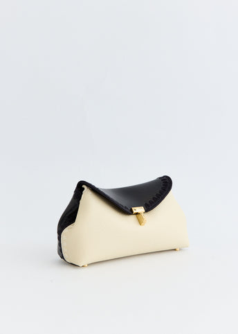 Mini T-Lock Embroidered Clutch