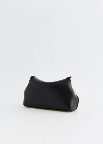 Mini T-Lock Embroidered Clutch