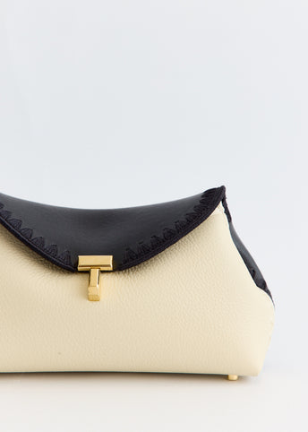 Mini T-Lock Embroidered Clutch