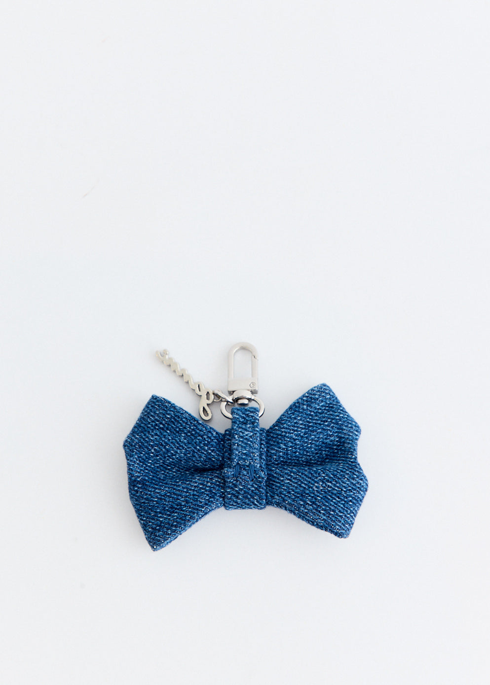 Denim Bow Charm