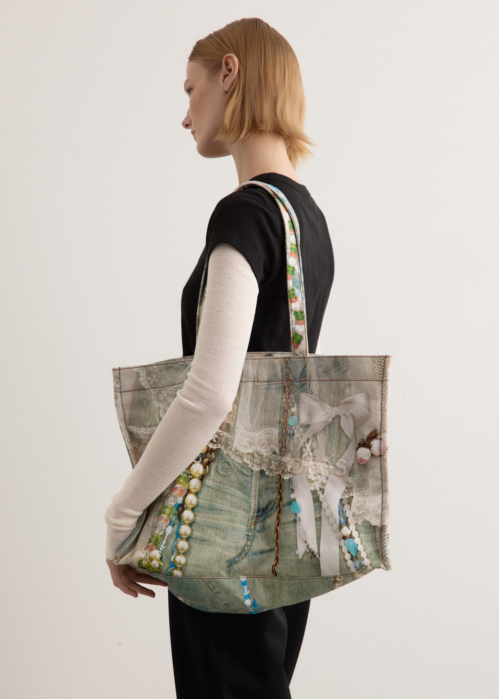 Logo Shoulder Tote Bag