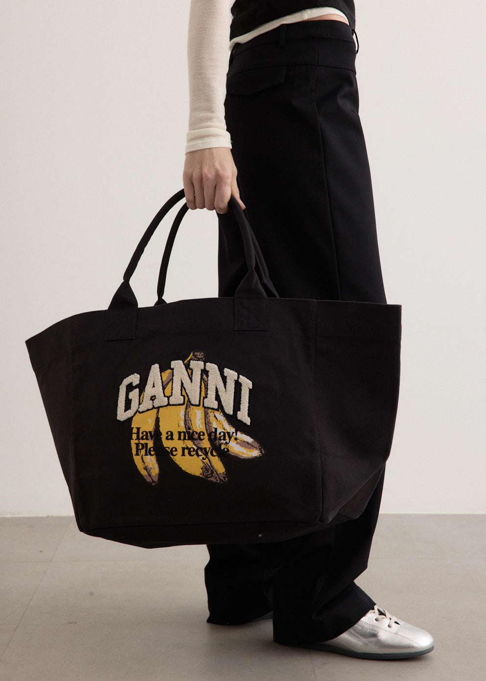 Banana Print Shopper XXL Tote