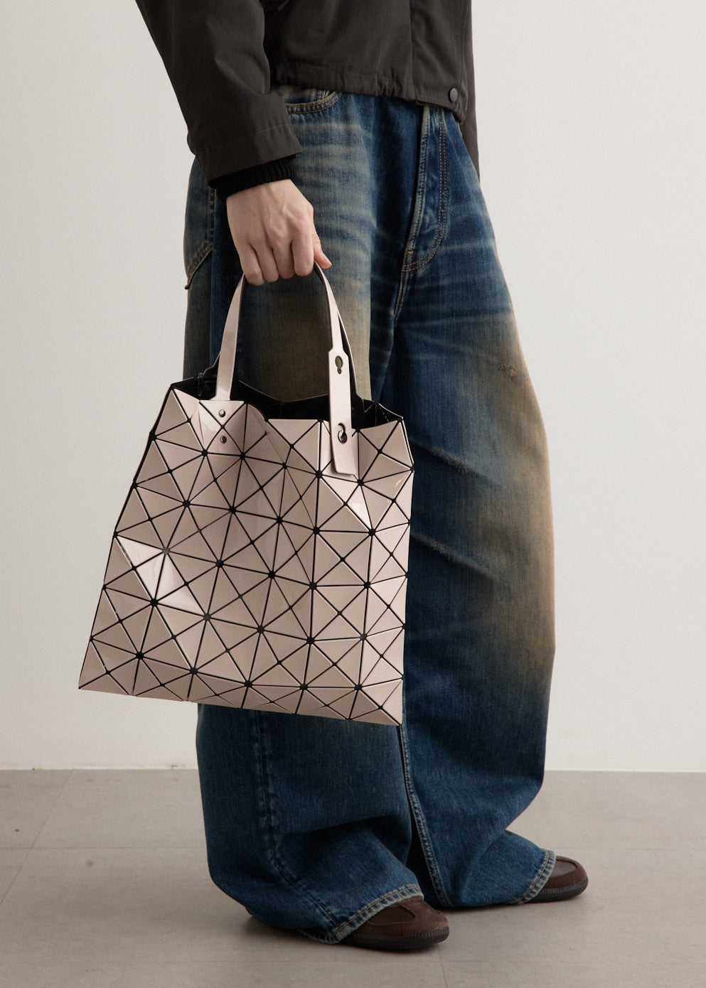 トートバッグ Baobao Tote6 6 26 One Size BAO BAO ISSEY MIYAKE PLATINUM DEW DROP 6x6 Tote Bag Blue