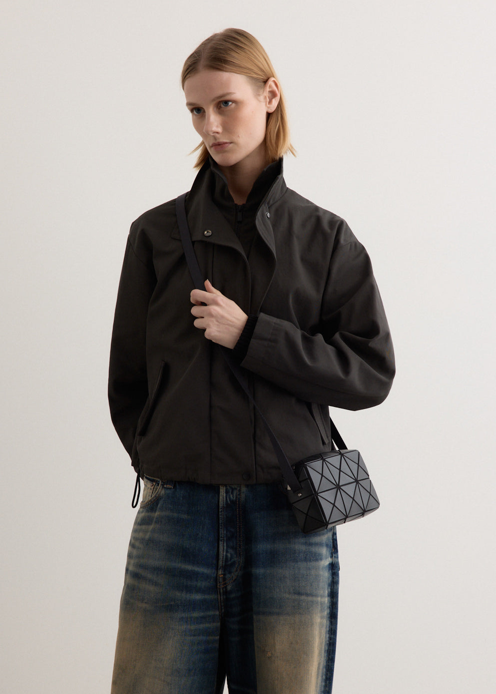 Cuboid Matte Shoulder Bag