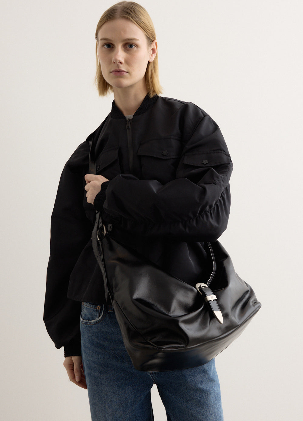 Belted Hobo Bag