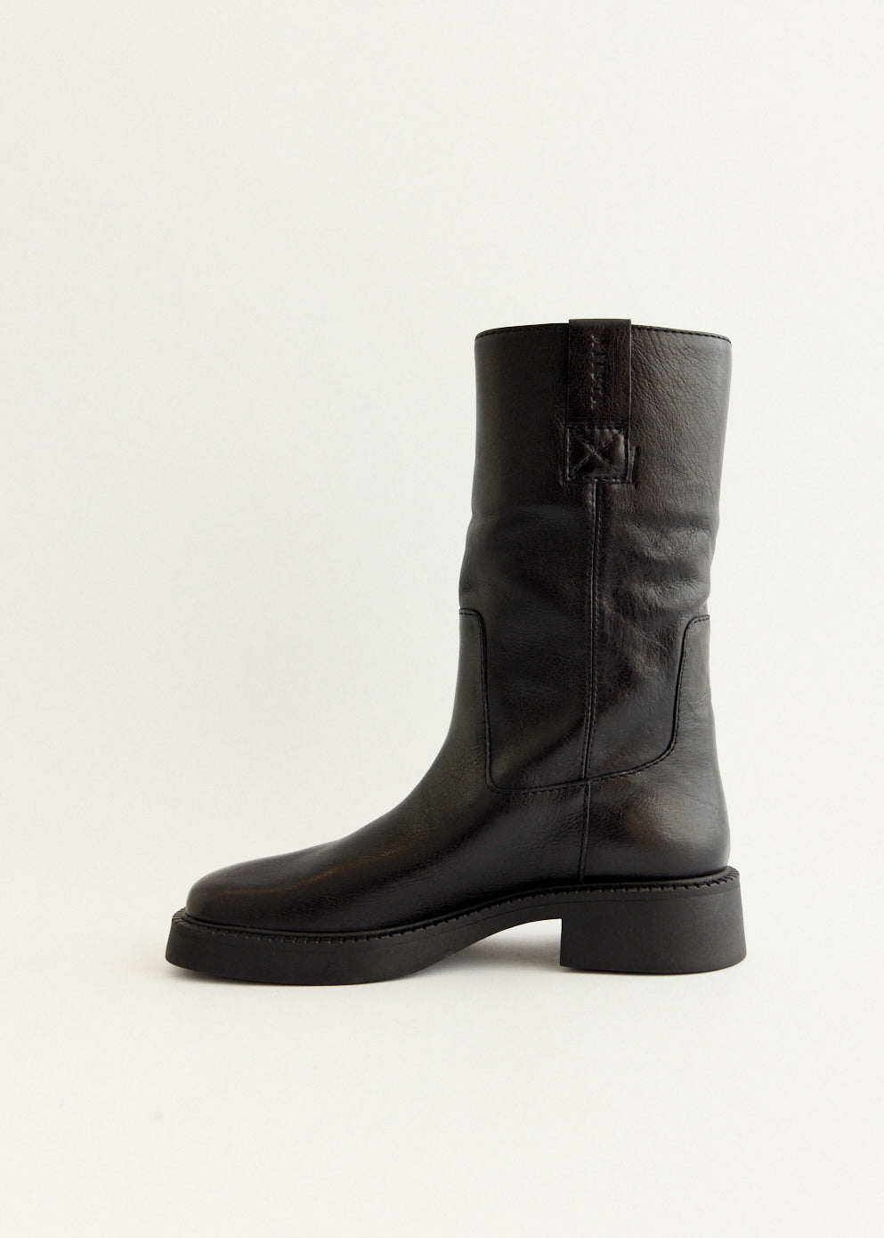 Aron Raw Black Ankle Boots