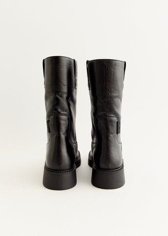 Aron Raw Black Ankle Boots