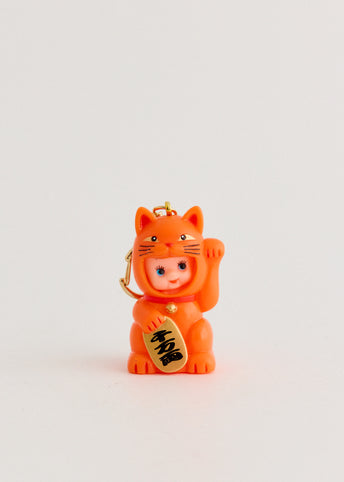 Orange Kewpie Doll Key Chain (Lacky Cat)