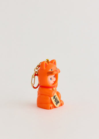 Orange Kewpie Doll Key Chain (Lacky Cat)