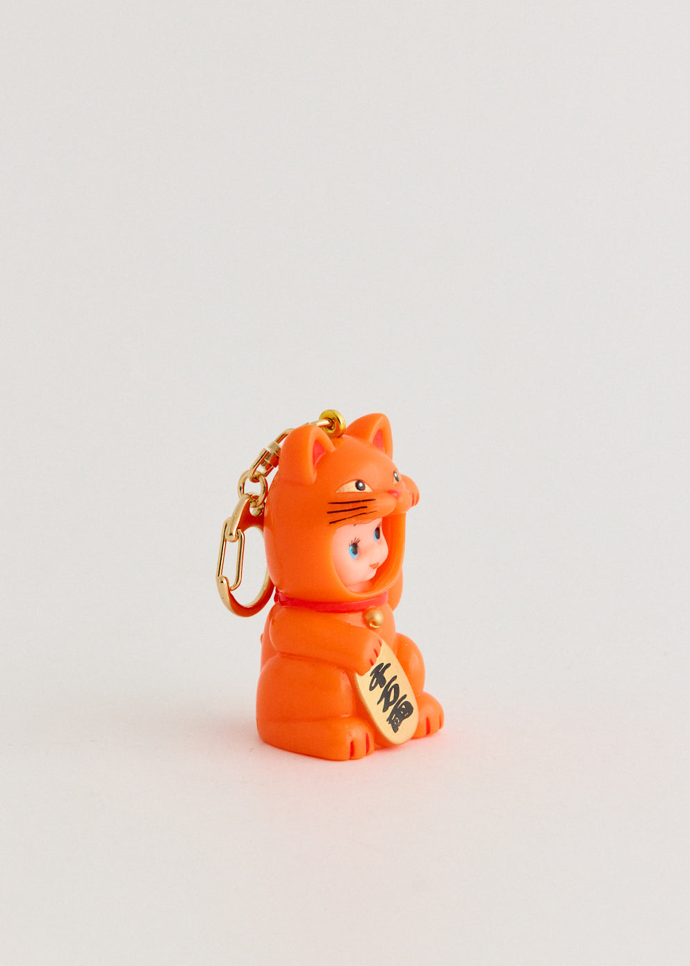 Orange Kewpie Doll Key Chain (Lacky Cat)