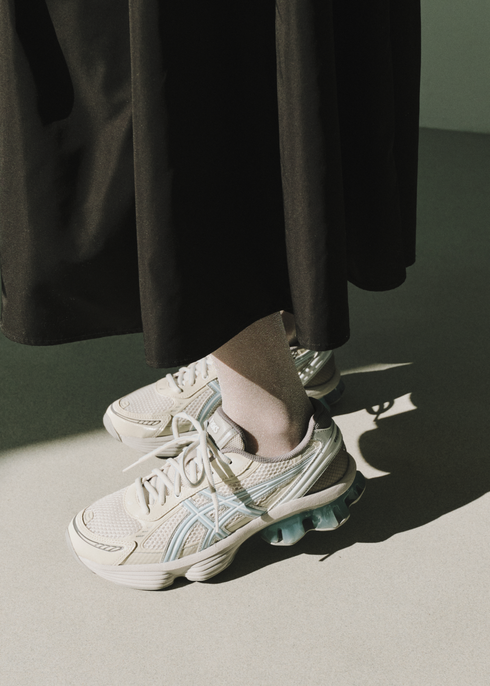 x emmi Gel-Kinetic Fluent 'Cream Soft Sky' Sneakers