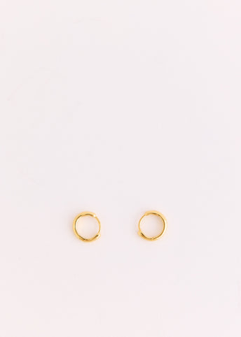 Gold Paperclip Huggie Earrings