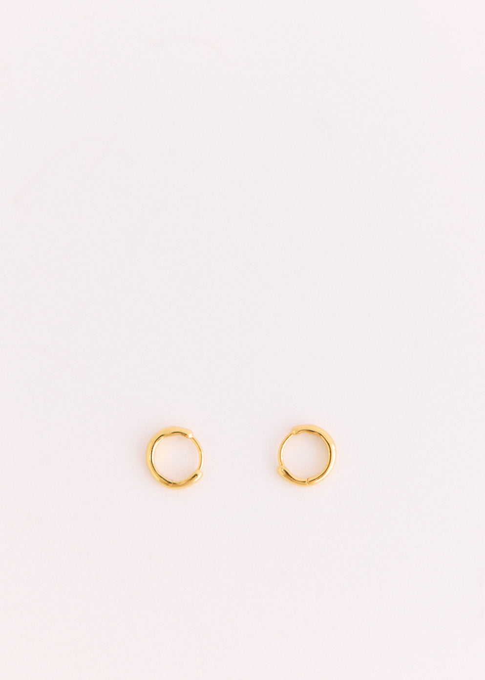 Gold Paperclip Huggie Earrings