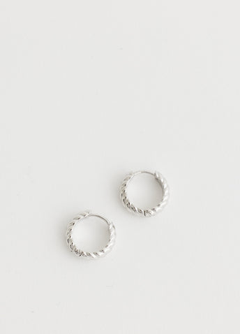 Small Twist Hoop Earrings