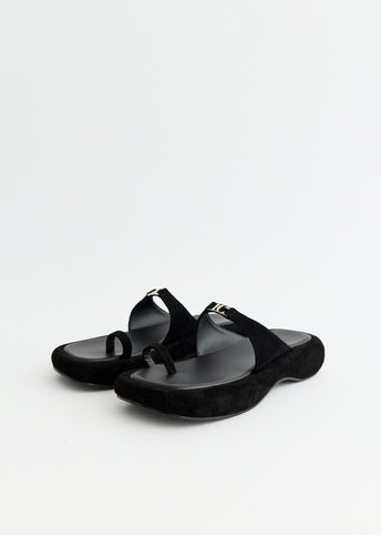 Logo Toe Loop Flip Flops