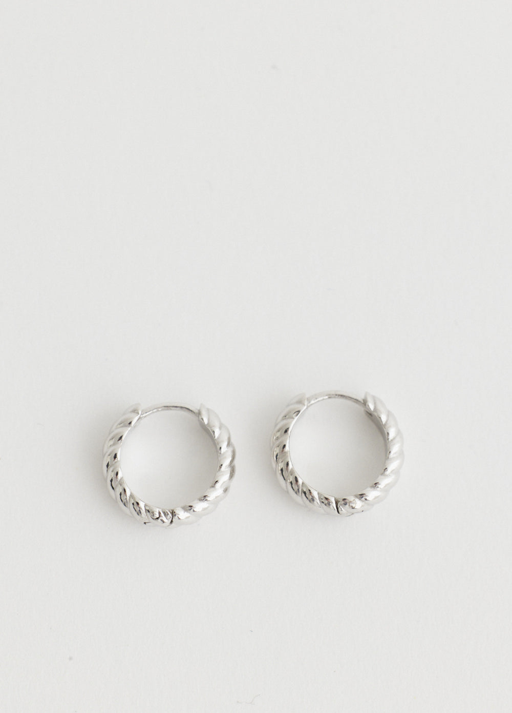 Small Twist Hoop Earrings