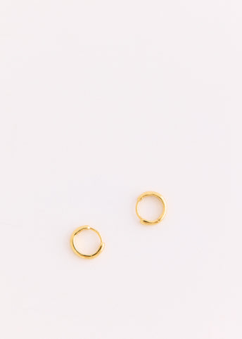 Gold Paperclip Huggie Earrings
